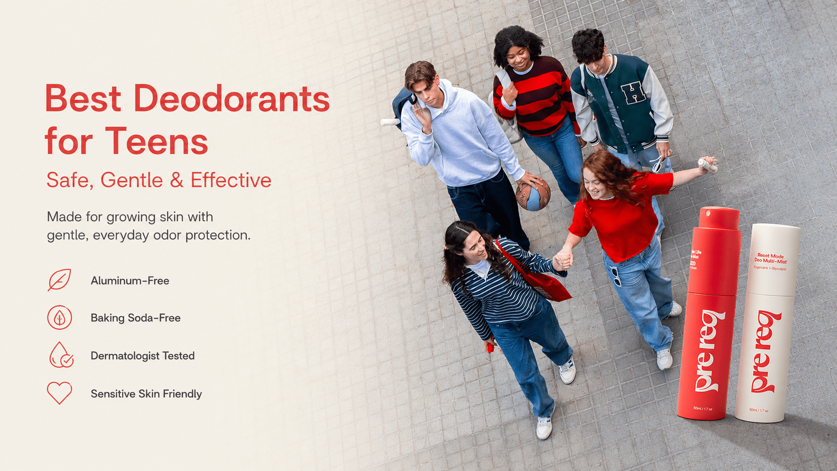 Best Deodorants for Teens in 2026: Safe, Gentle, and Effectiv - PreReq Care