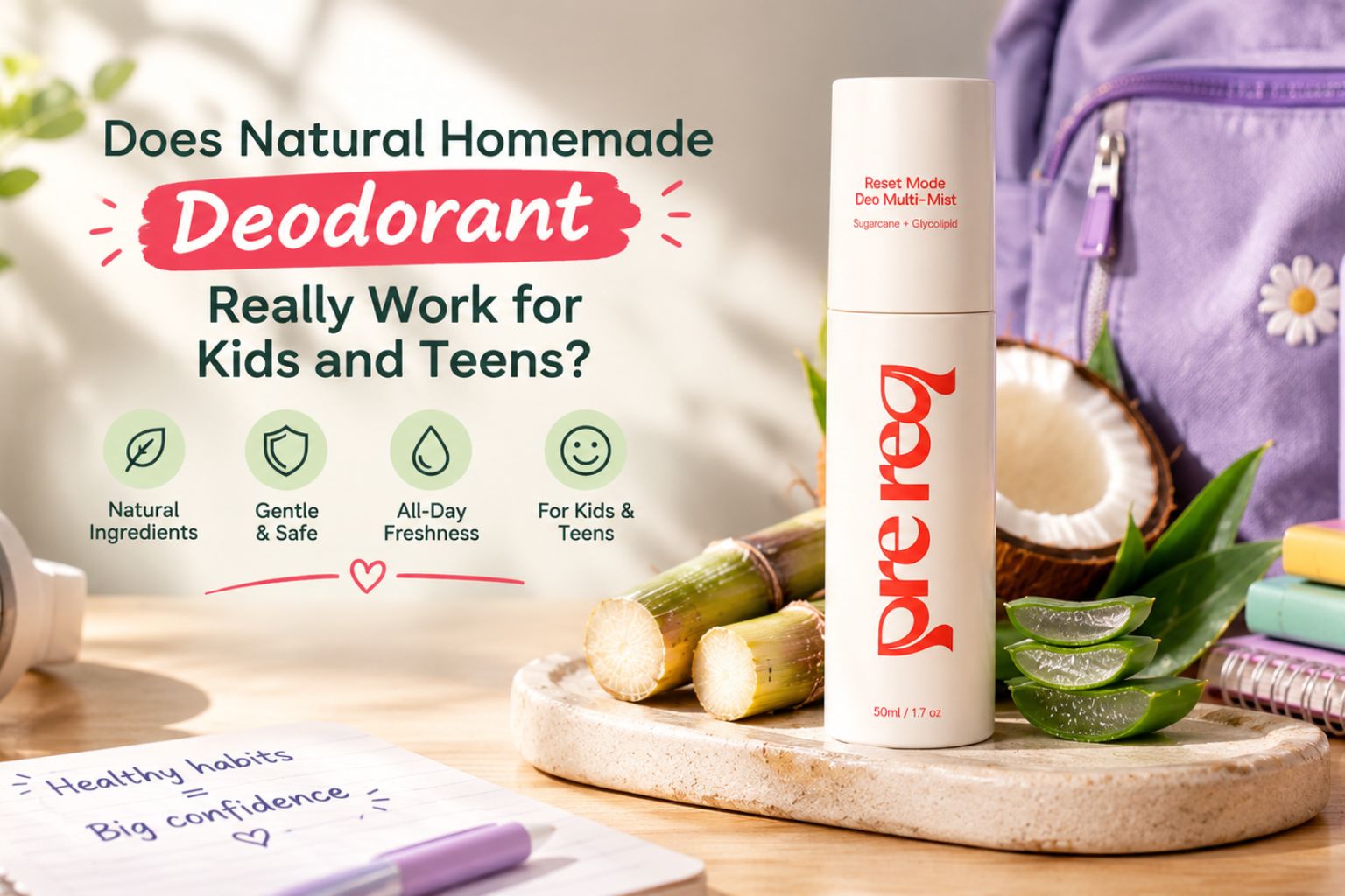 Does Natural Homemade Deodorant Really Work for Kids and Teens? - PreReq Care
