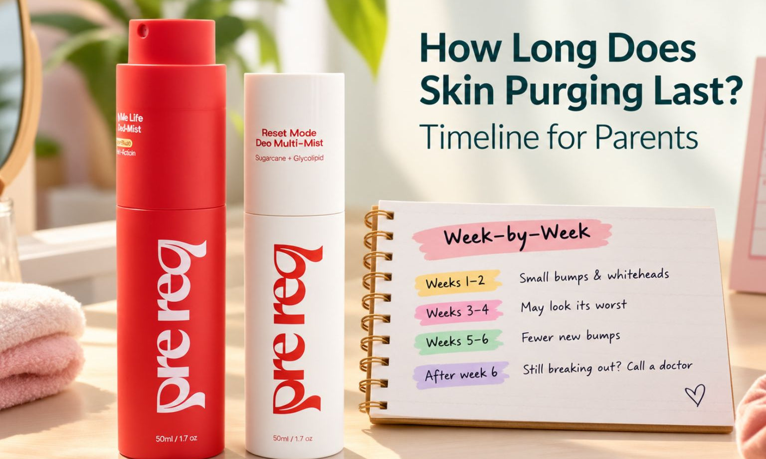 How Long Does Skin Purging Last? What Parents Should Know - PreReq Care