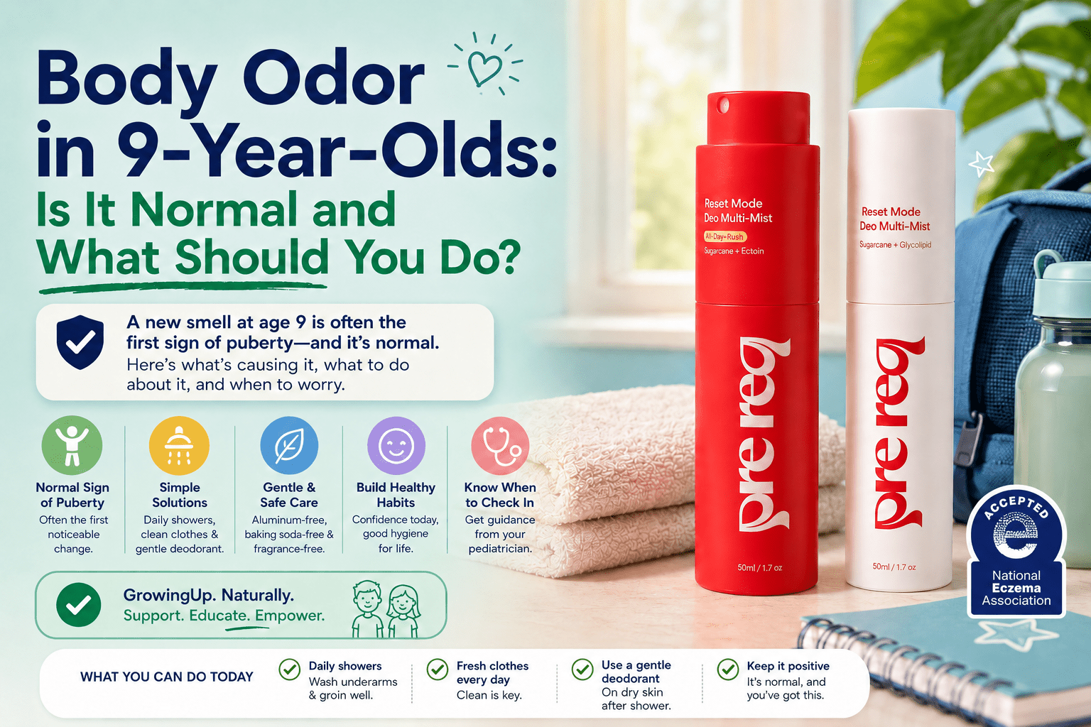 Body Odor in 9-Year-Olds: Is It Normal and What Should You Do? - PreReq Care