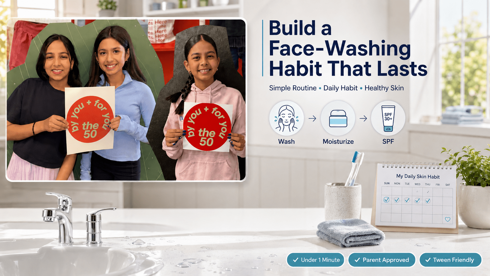 How to Convince Your Tween to Wash Their Face (And Actually Stick With It) - PreReq Care