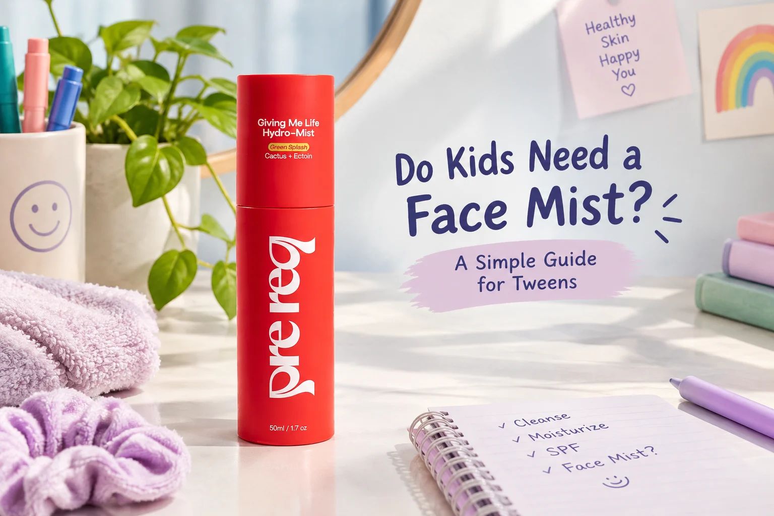 Do Kids Need a Face Mist? A Simple Guide for Tweens - PreReq Care