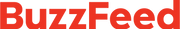 Red 'BuzzFeed' logo on a white background